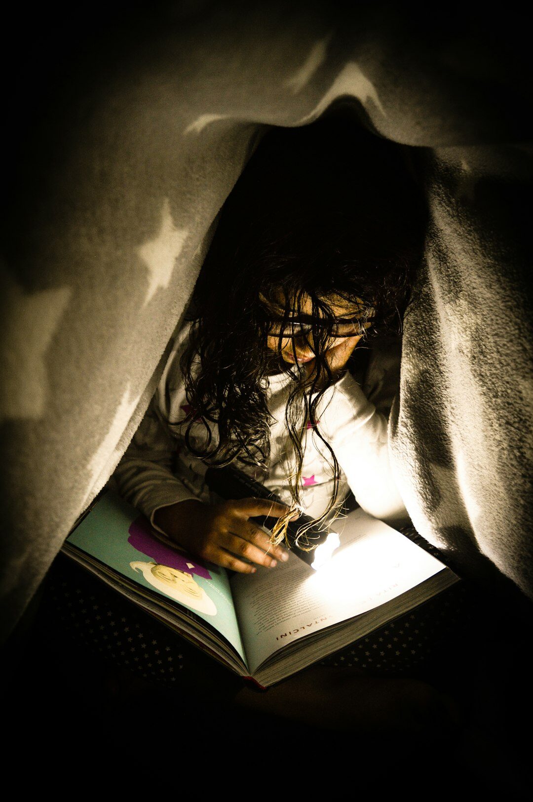 dark night reading mystery book